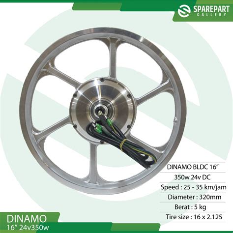 Jual Dinamo Bldc 16inch 24v250w Ring 16 Sepeda Listrik Motor Bldc