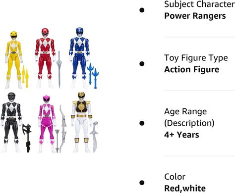 Power Rangers Mighty Morphin Paquete De Figuras De Acci N De