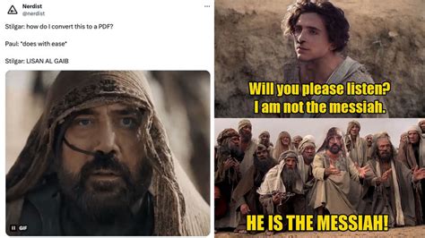 Dune Memes About The Lisan Al Gaib And His Number One Fan