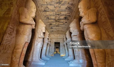 Assuan Ägypten Großer Abu Simbel Tempel Des Pharao Ramses Ii In