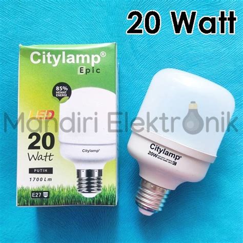 Jual Lampu LED Kapsul 20 Watt City Lamp Putih Lampu LED Murah 20 Watt