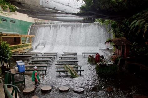 Labassin Waterfall Restaurant In San Pablo Philippines Honeymoon