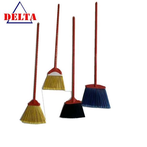 High Quality Plastic Brooms Europe Style Long Bristle Broom China