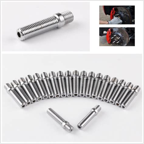 Pcs M X To M X Mm Extended Car Wheel Stud Conversion Tall