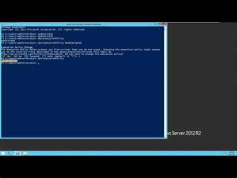 Update And Enable Powershell Script Execution Youtube