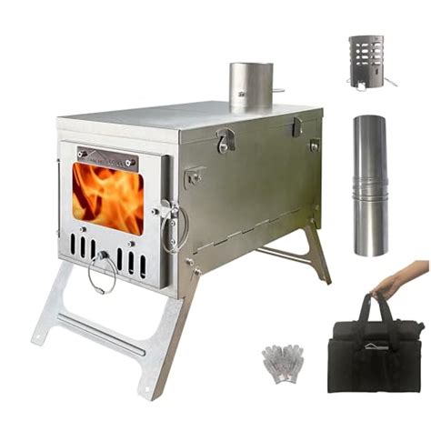 Danchel Outdoor T Titanium Folding Wood Stove For Hot Tent