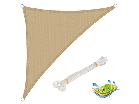 Voile Dombrage Triangulaire En Hdpe Protection Contre Le Soleil X X