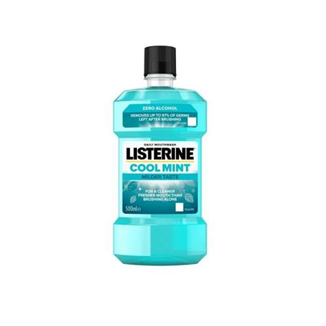 Listerine Zero Alcohol Mouthwash Cool Mint Ml