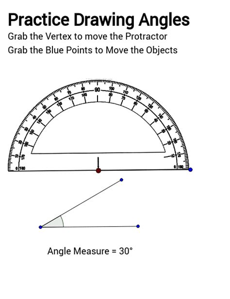 Drawing Angles With A Protractor Online