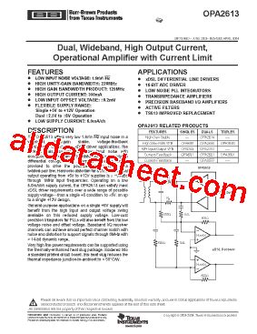 OPA3690 Datasheet PDF Texas Instruments