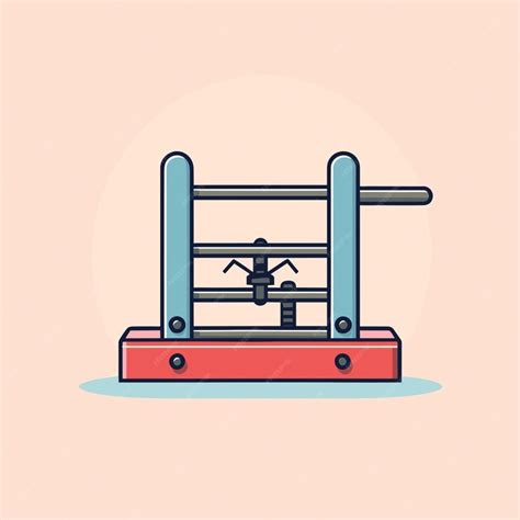 Premium Vector | A drawing of a boxing ring on a pink background