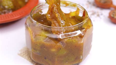 কচ আমর টক ঝল মষট আচর Kacha Amer Tok Jhal Misti Achar Recipe