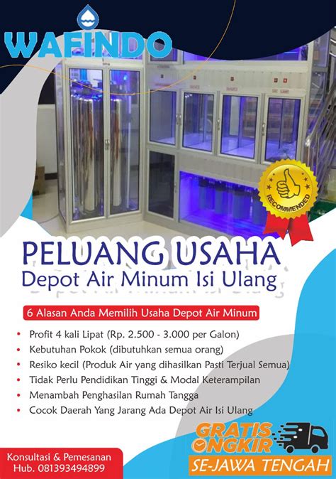 PELUANG USAHA Depot Air Minum Isi Ulang Mineral RO Kan Mojokerto Jawa