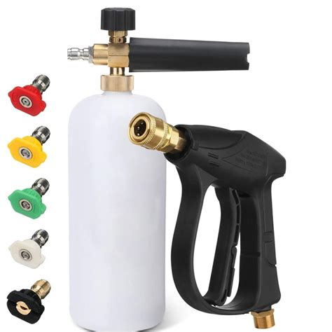 Pressure Washer Gun Snow Foam Lance Cannon Foam Bottle With Pcs