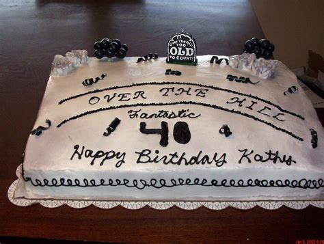 Over The Hill Birthday Cake 40th Birthday Cake 1 2 Sheet … Flickr