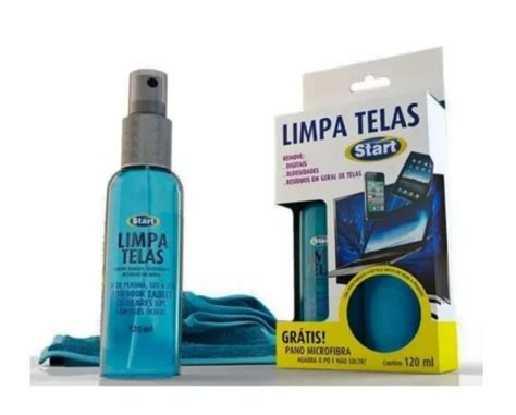 Limpa Telas Start Ml Pano Microfibra Produto Eficiente Shopping