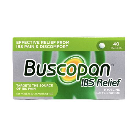 Buscopan Ibs Relief Tablets Pack Of 40 Buscopan Rightdose