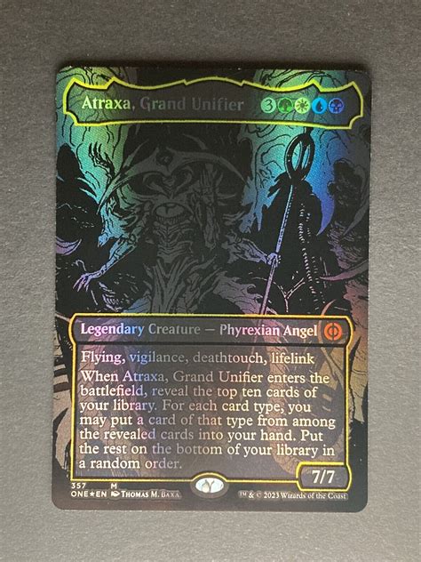 Mavin Oil Slick Raised Foil ATRAXA GRAND UNIFIER 1x Phyrexia All Will