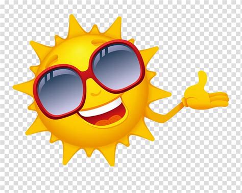 Cartoon Sun With Sunglasses