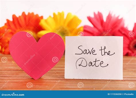 save  date stock photo image  shot chit paper