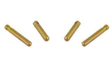 Brass Electrical Plug Pins Customized Size Golden Color Polished