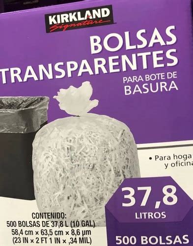 Bolsas Para Basura Transparente L Kirkland Env O Gratis