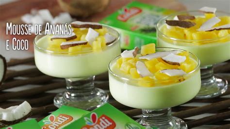 Mousse De Anan S E Coco Gelatina Stevia Anan S Condi Youtube