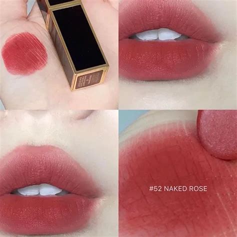 Son Tom Ford Satin Matte 52 Naked Rose Màu Hồng Cánh Hoa Vua Hàng Hiệu