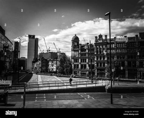 Exchange square, Manchester Stock Photo - Alamy