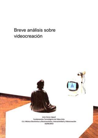 Breve análisis sobre videoarte PDF