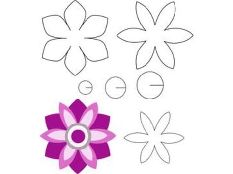 7 Moldes De Flores De Papel Para Recibir La Primavera Actitudfem