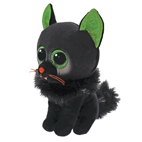 Ty Beanie Boos Halloween Oleander The Black Cat W Green Eyes