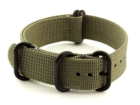 20mm Grey Nato Nylon Watch Strap Band Strong Heavy Duty 45 Rings