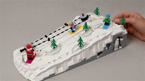 Working Lego Ski Hill Demonstration Youtube