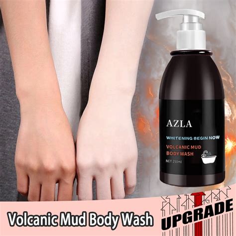 250ML Volcanic Mud Body Wash Whitening Shower Gel Exfoliate Whitening