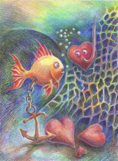 Underwater Colored Pencil Drawing - bestpencildrawing