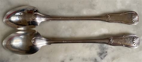 Proantic Stew Spoon Serving Silver Violin Shell Fillets Paris