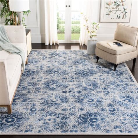 Safavieh Martha Stewart Brentwood Area Rug Cream Blue Ft X