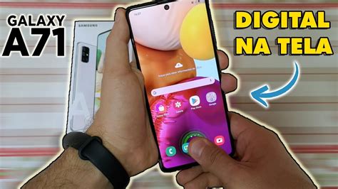 Galaxy A71 Leitor De Digitais Na Tela E Desbloqueio Facial Funciona Bem