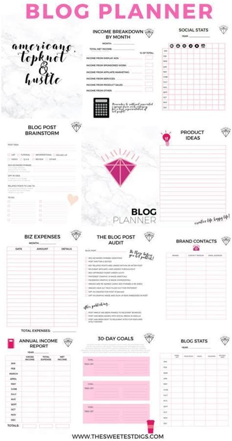 Free Printable Blogging Planner Artofit