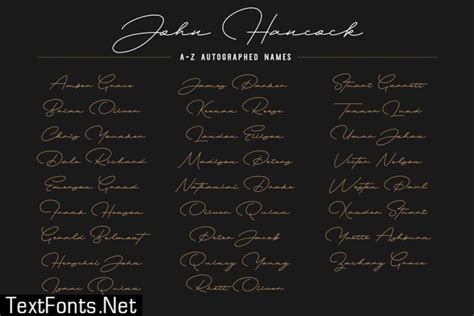 John Hancock - A Signature Font