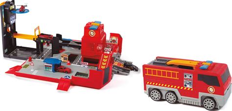 Dickie Camion De Pompiers D Pliable Et Jeu De Garage Galaxus