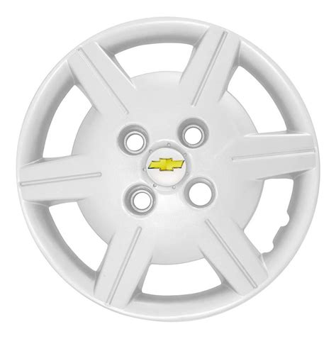 Emblema Resinado Calota Chevrolet Prata Adesivo 48mm 4 Unid