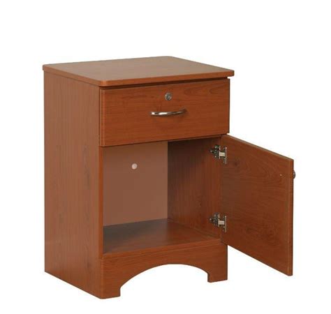 Oslo Bedside Cabinet 1 Drawer 1 Door Cherry