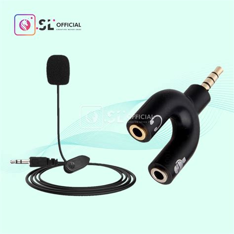 Jual Mic Clip On Splitter Mic Smule Kabel Nylon Paket Youtuber