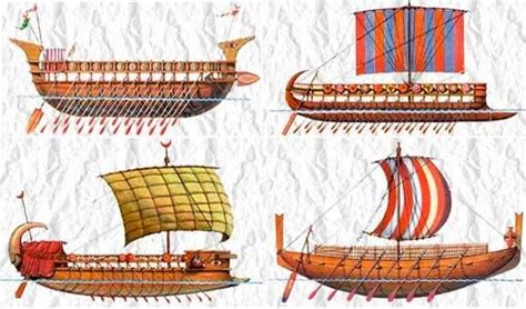 Types of Phoenician ships, circa 600 BCE | Ancient civilizations ...