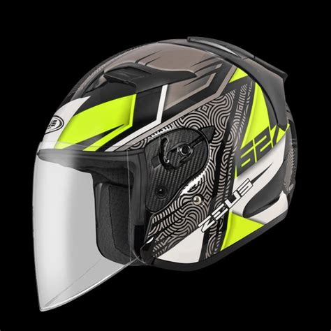 Jual ZEUS ZS 627 MATT BLACK BM4 SIL DOFF HALF FACE SINGLE VISOR Di