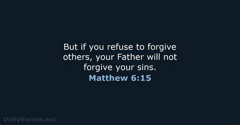 September 2 2022 Bible Verse Of The Day NLT Matthew 6 15