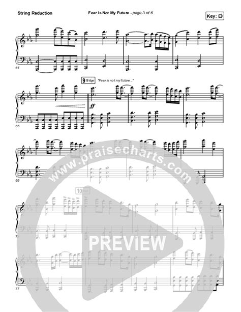 Fear Is Not My Future String Reduction Sheet Music Pdf Maverick City