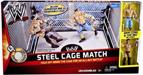 Wwe Wrestling Playsets Steel Cage Match Exclusive Action Figure Playset